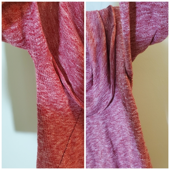 EUC! Kensie Red Woven Knit Cowl Neck Pullover Sweater for Layering Size XS - Picture 8 of 9